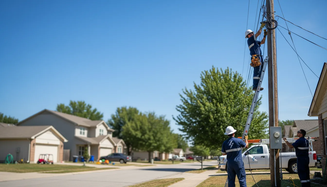 Residential electrician providing installation services in Bremen, KS